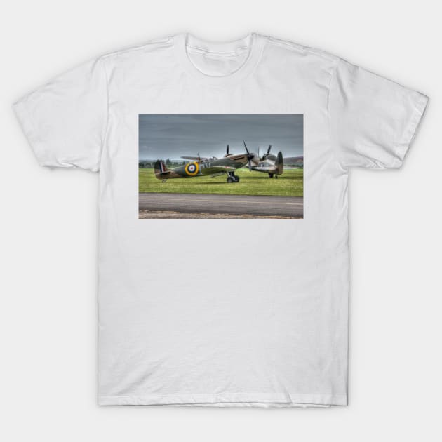 Bristol Blenheim and MK1 Spitfire T-Shirt by Nigdaw